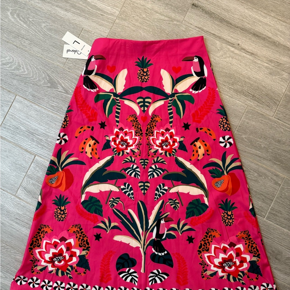 Pink Patterned Women's Skirt